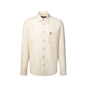 Cashmere Cotton Long-Sleeved Flannel Shirt